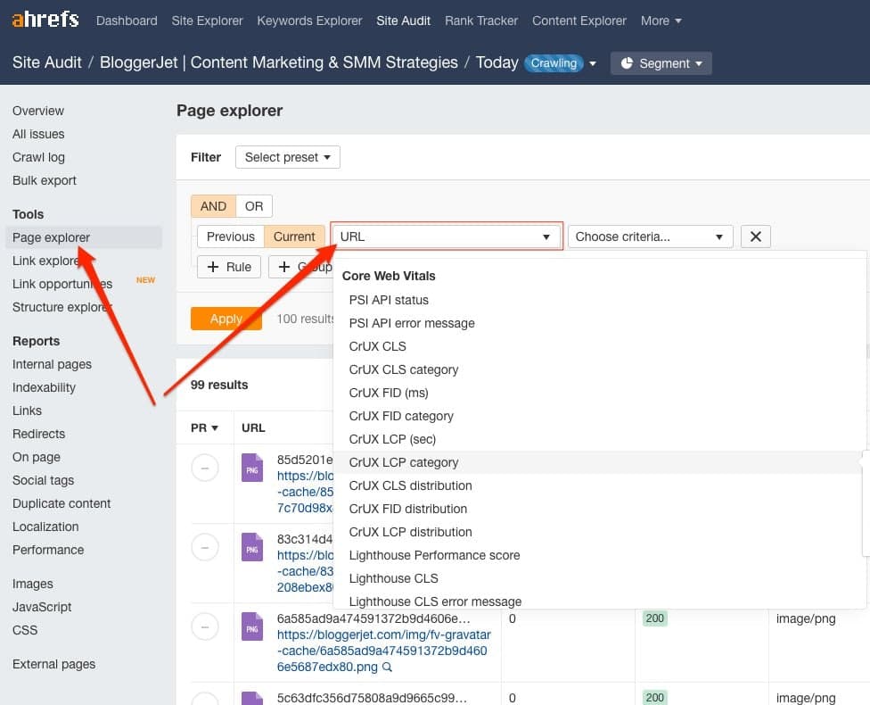 Превью к новости Core Web Vitals теперь доступны в Ahrefs