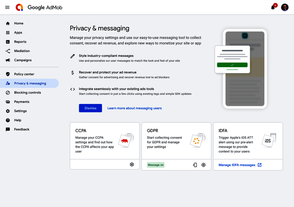 Превью для новости Вышли обновления Ad Mob для продвижения игровых приложений
