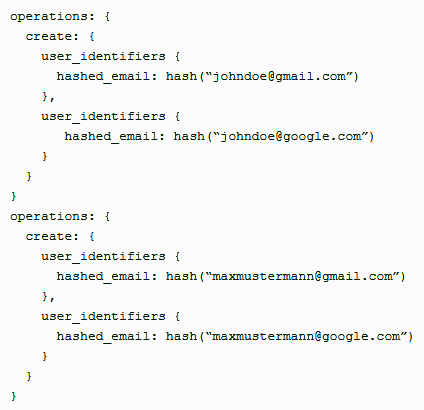 Каждый набор в UserData будет представлять одного пользователя