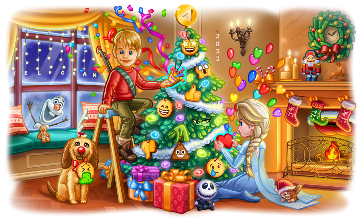 Апдейт Telegram: реакции, QR-коды, скрытый текст