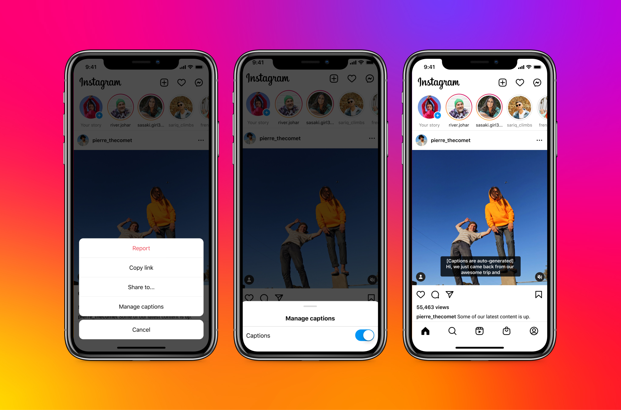 Instagram launches automatic subtitles for videos