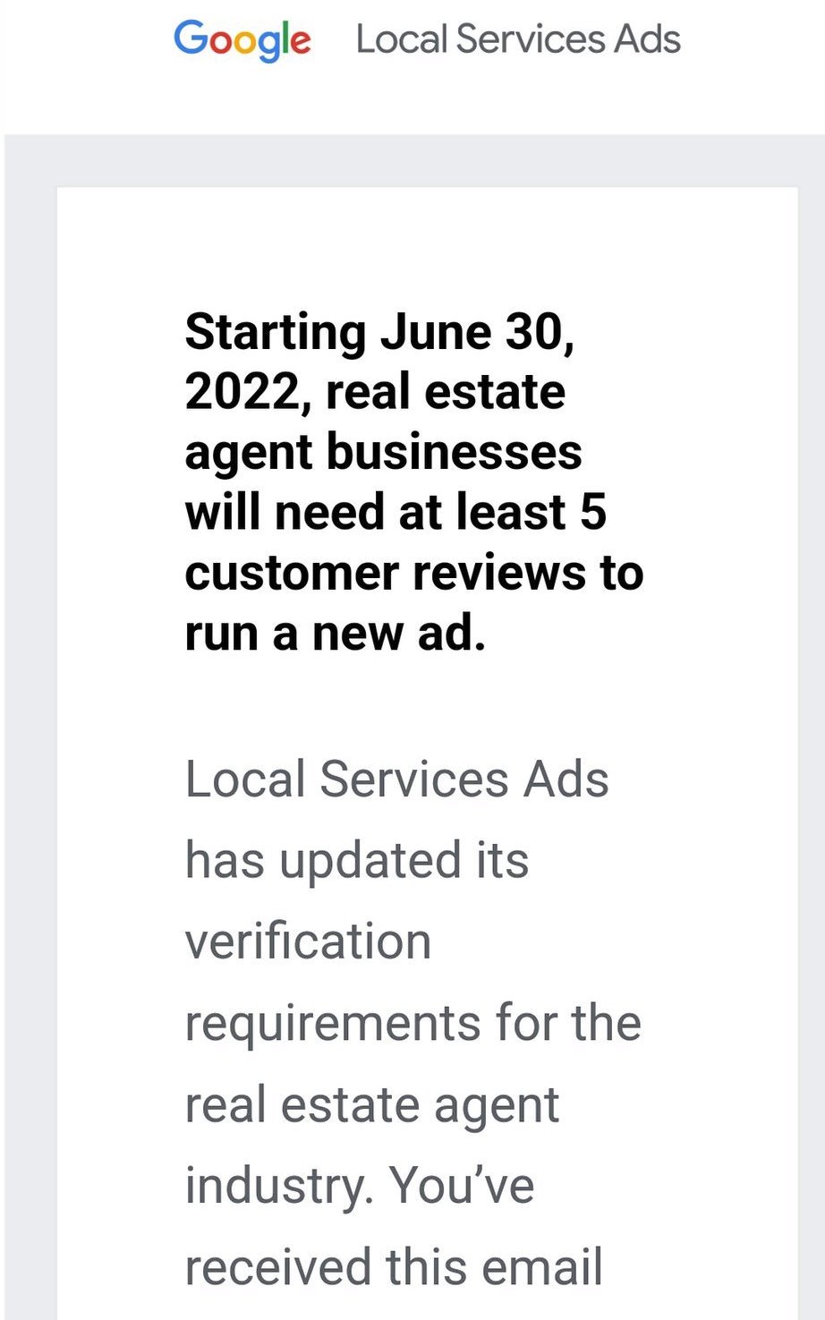 Вийшло оновлення вимог від Google до місцевих сервісних оголошень