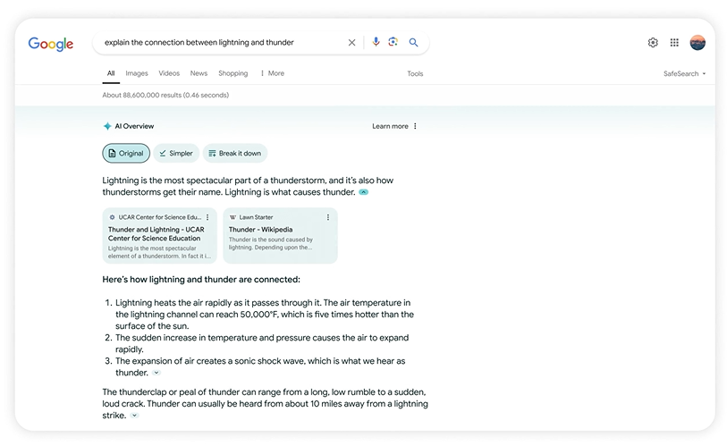 generative ai google search may 2024