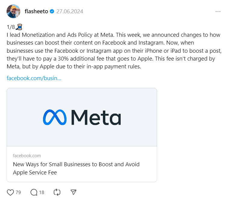 30% additional fee that goes to Apple