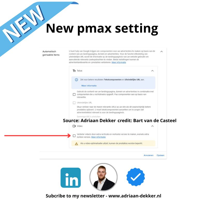 New Pmax setting