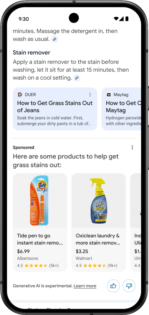 Google‭ Search‬‭ and‬‭ Shopping‬‭ Ads are now rolling out to AI Overviews